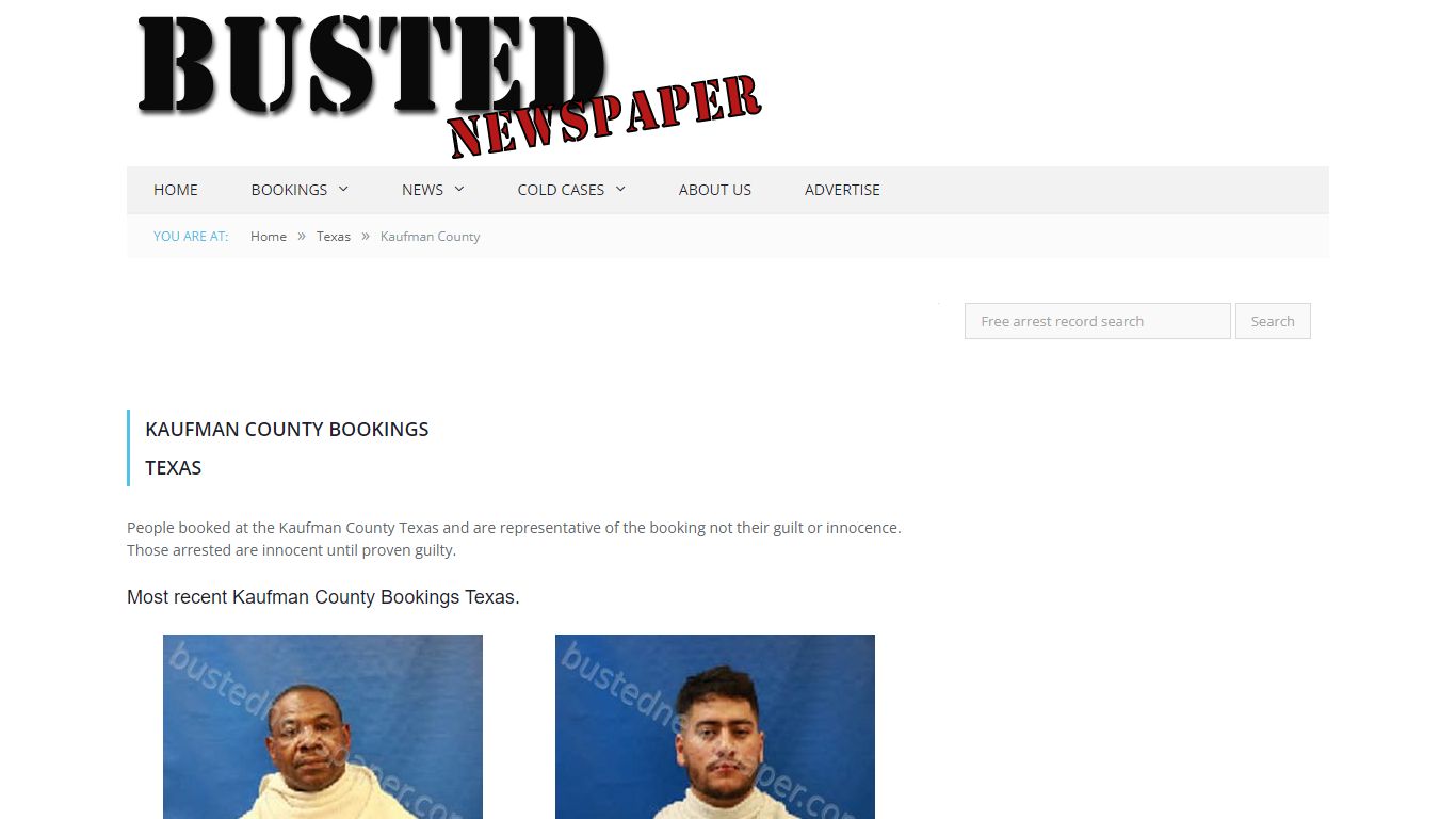 Kaufman County, TX Mugshots - BUSTEDNEWSPAPER.COM